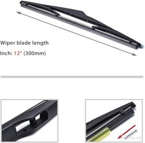 img 3 attached to OTUAYAUTO Rear Windshield Wiper Blades Replacement Parts best - Windshield Wipers & Washers