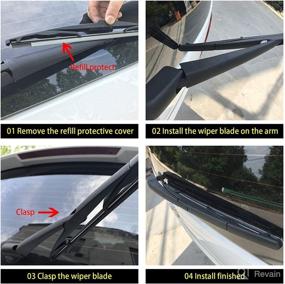 img 1 attached to OTUAYAUTO Rear Windshield Wiper Blades Replacement Parts best - Windshield Wipers & Washers