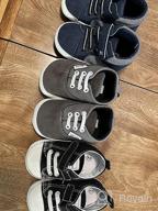 img 1 attached to BENHERO Canvas Toddler Sneaker: Anti-Slip Baby Boys and Girls First Walkers Candy Shoes, Available in 12 Colors - Sizes 0-24 Months (13cm, 12-18 Months Toddler, Aa/Red) review by Ryan Richards