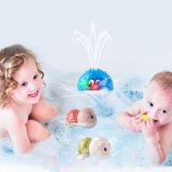 🐋 interactive whale bath toys for toddlers: light up, water spray, and squirt fun! logo