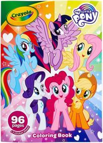 img 4 attached to 🎨 Crayola My Little Pony Coloring Book with Stickers – Fun Gift for Girls and Boys, 96 Pages, Ages 3-6, Multi-Color