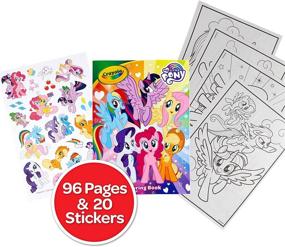img 3 attached to 🎨 Crayola My Little Pony Coloring Book with Stickers – Fun Gift for Girls and Boys, 96 Pages, Ages 3-6, Multi-Color