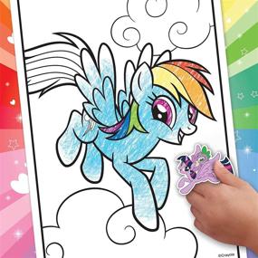 img 1 attached to 🎨 Crayola My Little Pony Coloring Book with Stickers – Fun Gift for Girls and Boys, 96 Pages, Ages 3-6, Multi-Color