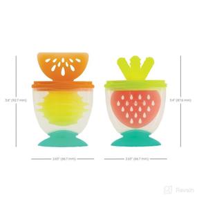 img 3 attached to Infantino Teethe & Take-Along Combo Strawberry & Orange Teethers - BPA-Free - Soothes Sore Gums - Ideal for 3M+ Infants