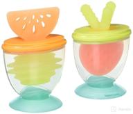 infantino teethe & take-along combo strawberry & orange teethers - bpa-free - soothes sore gums - ideal for 3m+ infants логотип
