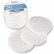 gainwell white cellulose facial sponges, 50-count compressed cosmetic spa sponges for cleansing, exfoliating mask & makeup removal logo