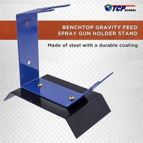 img 3 attached to 🎨 TCP Global Benchtop Gravity Feed Spray Gun Holder Stand: Ultimate HVLP Gun Storage Solution for Auto Painters