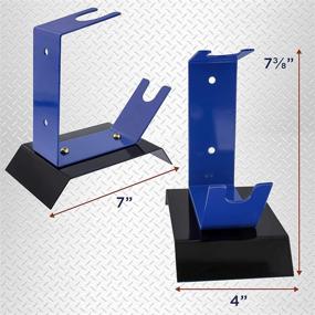 img 1 attached to 🎨 TCP Global Benchtop Gravity Feed Spray Gun Holder Stand: Ultimate HVLP Gun Storage Solution for Auto Painters