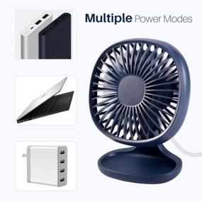 img 2 attached to Stay Cool With TekHome Mini Desk Fan: The Perfect Companion For Home And Office!