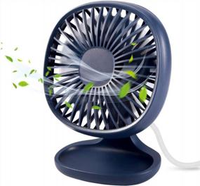 img 4 attached to Stay Cool With TekHome Mini Desk Fan: The Perfect Companion For Home And Office!