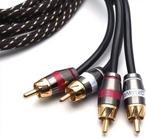 img 2 attached to Sydien 10Ft/3M Dual Male RCA To Double Shielded RCA Cable