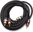 sydien 10ft/3m dual male rca to double shielded rca cable logo