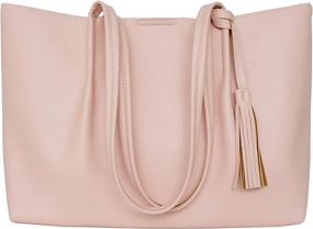 img 4 attached to 👜 SALEIOV Bag: Stylish & Durable Synthetic Women's Handbags & Wallets with Satchel Comfort