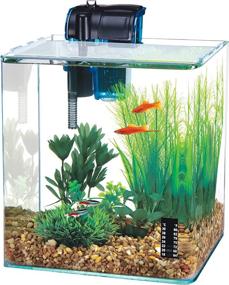 img 1 attached to 🐠 Optimized for SEO: Penn-Plax Water-World Vertex Desktop Aquarium Kit - Ideal for Shrimp & Small Fish - 5 Gallon Tank