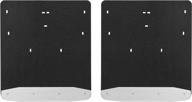 🚜 luverne 251124 rear dually 20x23 textured rubber mud guards for ford f-350, f-450 superduty - black логотип