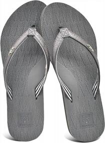 img 2 attached to Stay Stylish And Comfortable With KuaiLu Women'S Yoga Mat Flip Flops For Summer Beach Fun