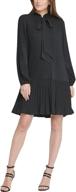 👗 dkny black sleeve women's dress - enhance your wardrobe with stylish women's clothing at dresses logo