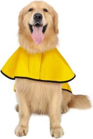 img 2 attached to 🐶 HDE Hooded Slicker Poncho Raincoat for Small to X-Large Dogs and Puppies