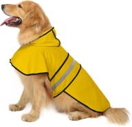 🐶 hde hooded slicker poncho raincoat for small to x-large dogs and puppies логотип