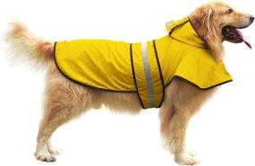 img 3 attached to 🐶 HDE Hooded Slicker Poncho Raincoat for Small to X-Large Dogs and Puppies