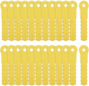 img 4 attached to Serrated Replacement Blades For Weed Warrior And Pivotrim Trimmer Heads - 24 Pack