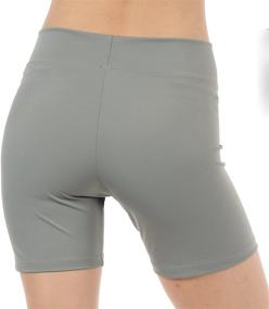 img 1 attached to Anza Inseam Exercise Shorts 🩳 Brown X Small: Active Girls' Clothing Must-Have