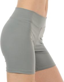 img 2 attached to Anza Inseam Exercise Shorts 🩳 Brown X Small: Active Girls' Clothing Must-Have