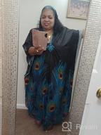 img 1 attached to Bsubseach Women Ethnic Print Kaftan Beach Dress Plus Size Swimsuit Cover Up review by Byron Howell