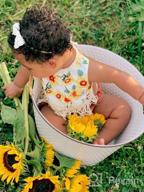 img 1 attached to Adorable Backless Sunflower Romper Set For Trendy Baby Girls! review by Keith Ostby