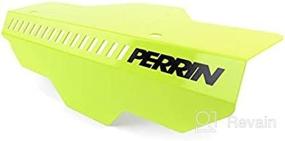 img 1 attached to PERRIN Pulley Cover Fits Subaru WRX 2002-14 Or STI 2004-2019 (NEON YELLOW)