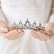 yean bridal crown wedding tiara baroque tiara queen crown vintage headband for women and girls logo
