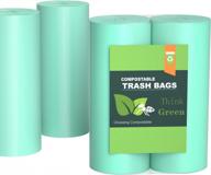 ayotee 8 gallon green trash bags - 40 count ultra strong unscented garbage bags for bathroom, kitchen, office & more логотип