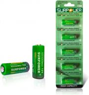 pack of 5 surpower a23 alkaline batteries for ceiling fan remotes and doorbells - 12v 23a 23ae with 5-year warranty logo