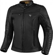 upgrade your protection and style with shima winchester 2.0 women's motorcycle jacket - ce certified with enhanced reinforcement and double seams (black, l) logo