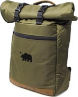 cali crusher smell proof roll top backpack: 100% waterproof - ideal for hydroponics (olive green) логотип