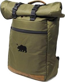 img 4 attached to Cali Crusher Smell Proof Roll Top Backpack: 100% Waterproof - Ideal for Hydroponics (Olive Green)