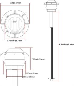 img 3 attached to 20 шт. TMH 3/4 дюйма круглый зеленый светодиод небольшой просвет пули боковой габаритный индикатор универсальный с втулками для пикапа RV автобус грузовик прицеп грузовик фургон караван буксирная лодка 12 В постоянного тока водонепроницаемая кнопка 3Led