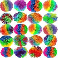 🐵 hymona monkey stringy balls: 20 pack of 2.8inch fidget balls for stress relief and sensory play logo