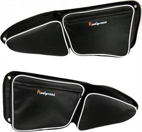img 4 attached to Left And Right Door Bags With Knee Pads For Polaris RZR XP 1000 900 S 2015-2017 Models By Rudyness