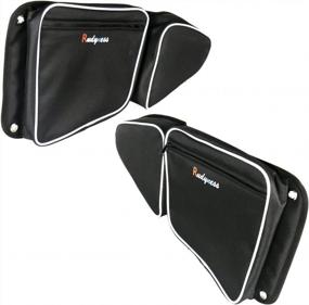 img 3 attached to Left And Right Door Bags With Knee Pads For Polaris RZR XP 1000 900 S 2015-2017 Models By Rudyness