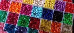 img 8 attached to Создайте яркие браслеты с многокрасочным набором из 4,600 разноцветных пони бисера от INSCRAFT.