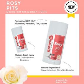 img 3 attached to 🌹 Aluminum-Free Rosy Pits Deodorant for Girls - Natural Ingredients