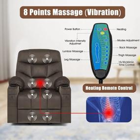 img 1 attached to Electric Power Lift Recliner Chair With Heated Vibration, Massage & USB Ports - Perfect For Elderly Living Room Comfort!