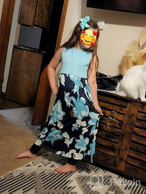 img 1 attached to Qin Orianna Floral Family Matching Mother-Daughter Dresses review by Jamal Sandridge