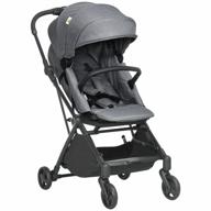 qaba foldable rotating-seat stroller wagon: the perfect lightweight all-terrain infant stroller! logo