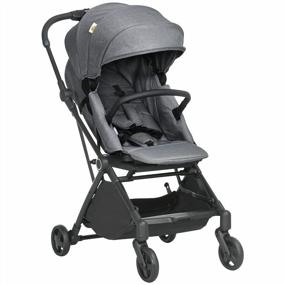 img 4 attached to Qaba Foldable Rotating-Seat Stroller Wagon: The Perfect Lightweight All-Terrain Infant Stroller!