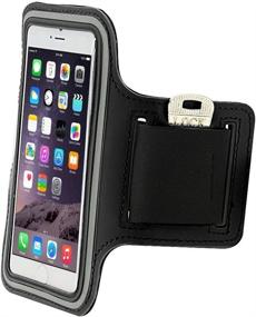 img 3 attached to 📱 WIWIN iPhone 6S Plus Armband: Customized Black Exercise Armband with Key Pocket for Sport, Gym, Cycling, Running