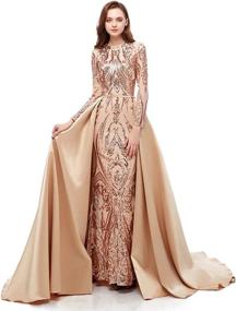 img 3 attached to 🧜 Leyidress Mermaid Evening Detachable Celebrity Dresses and Girls' Clothing