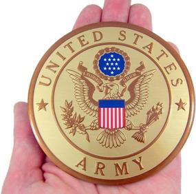 img 1 attached to United States Military Army Metal Auto Decal Emblem