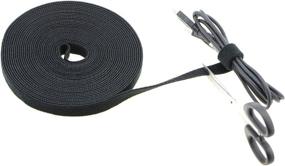 img 1 attached to 🔗 25 Yards Hook Style 1 Double Side Nylon Power Cable Tie for Efficient Wire Management (3/4 Inch) - Pasow Fastening Tape, 1 Roll